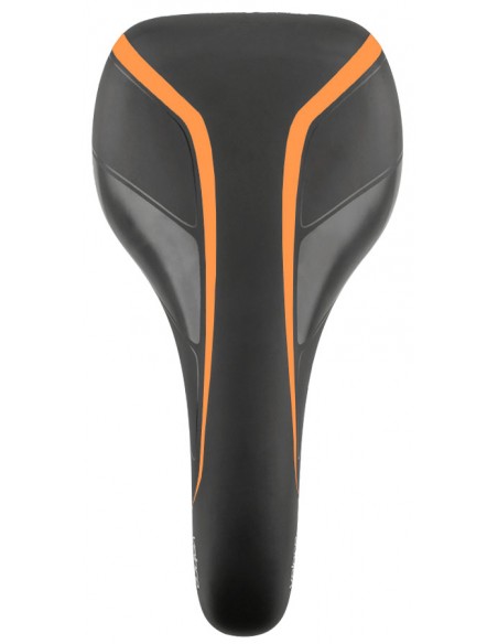 Selim MTB Veloce RVS Preto Verniz/Laranja - Selle Royal