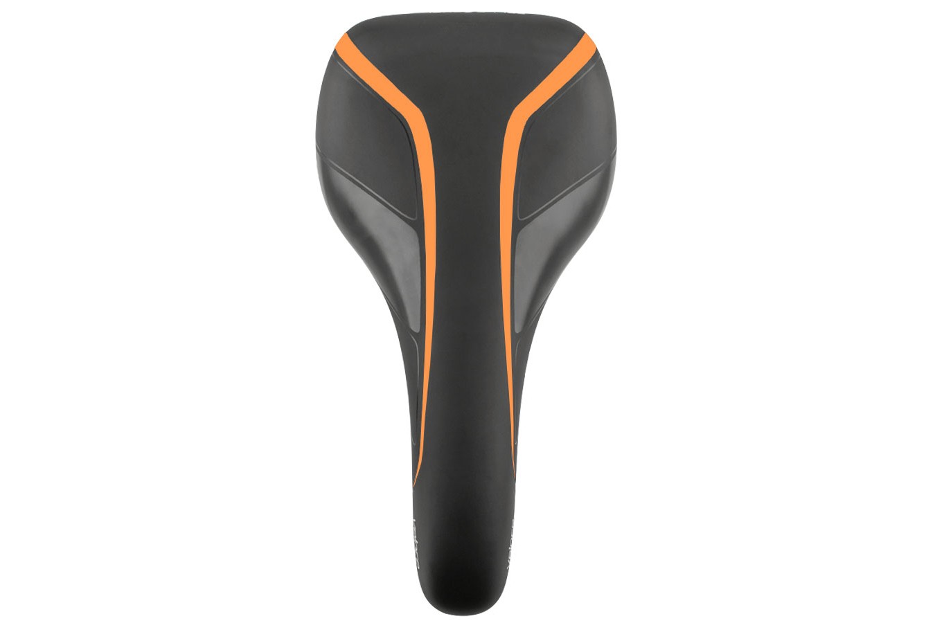 Selim MTB Veloce RVS Preto Verniz/Laranja - Selle Royal