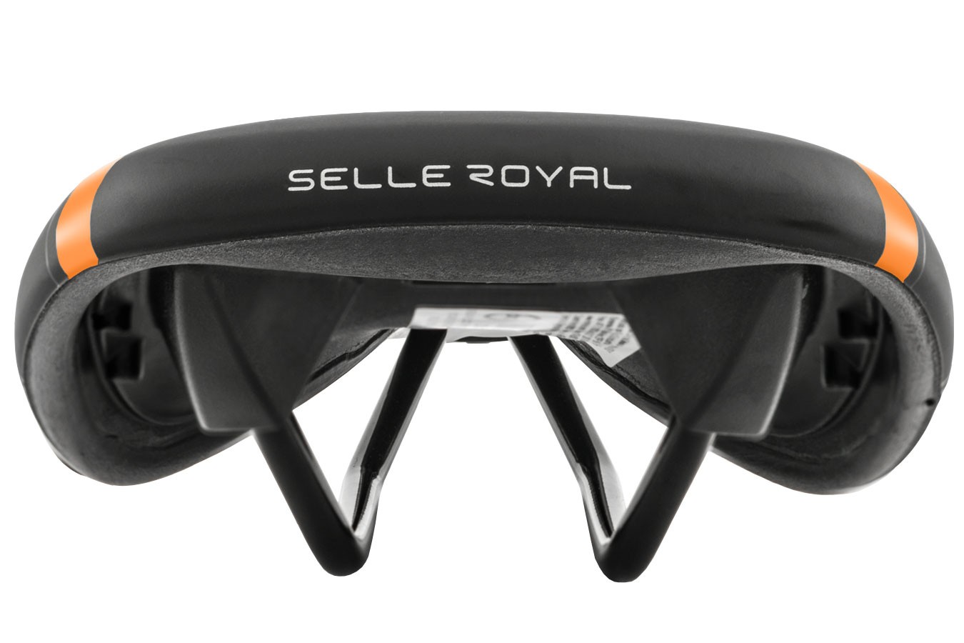 Selim MTB Veloce RVS Preto Verniz/Laranja - Selle Royal