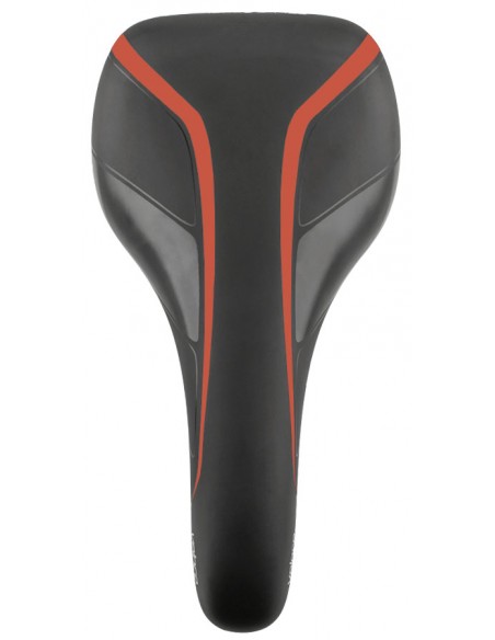 Selim MTB Veloce RVS Preto Verniz/Vermelho - Selle Royal