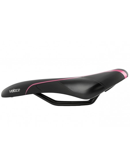 Selim MTB Veloce RVS Preto Verniz/Rosa - Selle Royal