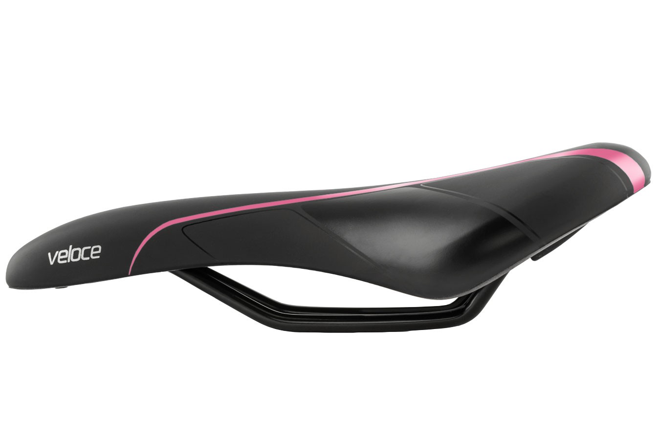 Selim MTB Veloce RVS Preto Verniz/Rosa - Selle Royal