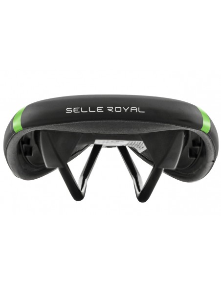 Selim MTB Veloce RVS Preto Verniz/Verde - Selle Royal