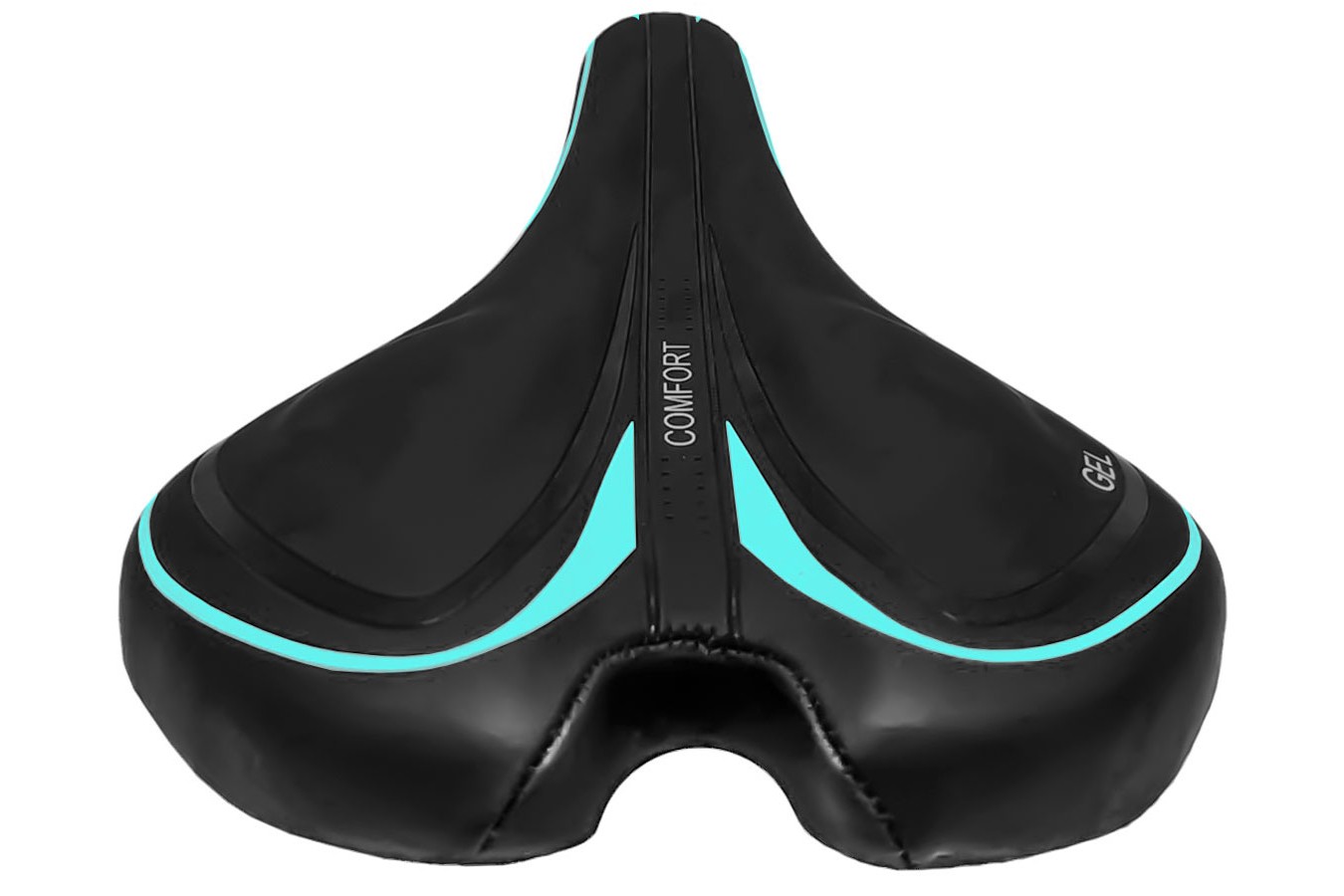 Selim MTB Gel preto com azul - Elleven