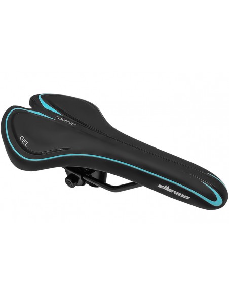 Selim MTB Gel preto com azul - Elleven