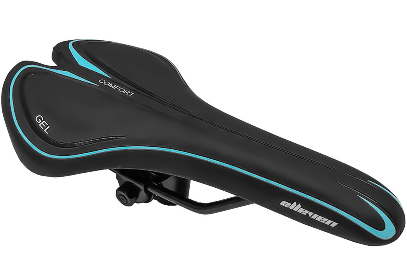 Selim MTB Gel preto com azul - Elleven