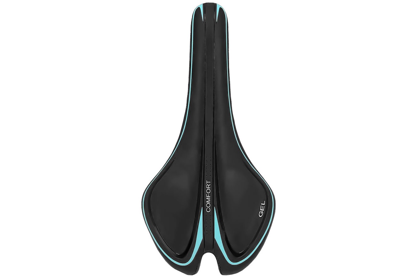 Selim MTB Gel preto com azul - Elleven