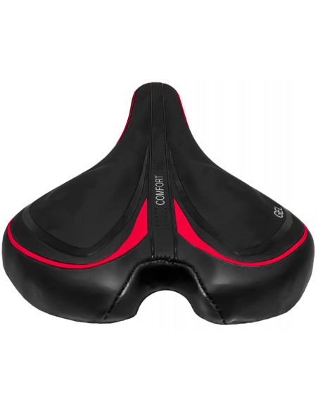 Selim MTB Gel preto com vermelho - Elleven