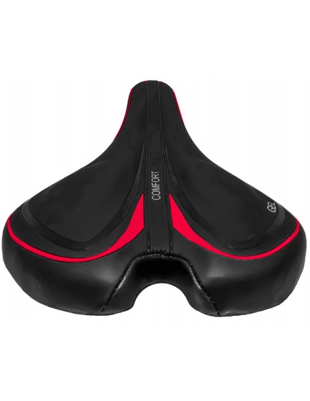 Selim MTB Gel preto com vermelho - Elleven