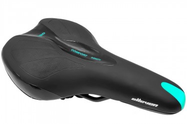 Selim MTB Anatômico Gel Preto/Azul - Elleven