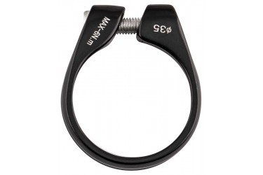 Abraçadeira de selim 35 mm AT161 em alumínio preta - Absolute 2