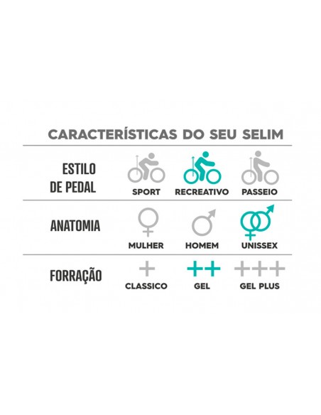 Selim MTB Vazado Max - Zeus