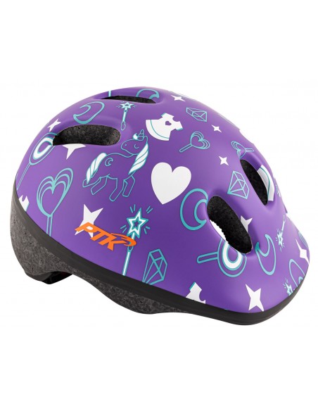 Capacete Ciclista Infantil Baby Unicórnio com regulagem - PTK