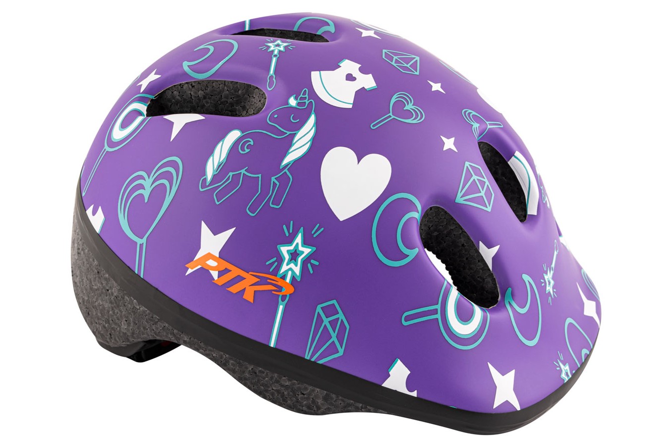 Capacete Ciclista Infantil Baby Unicórnio com regulagem - PTK