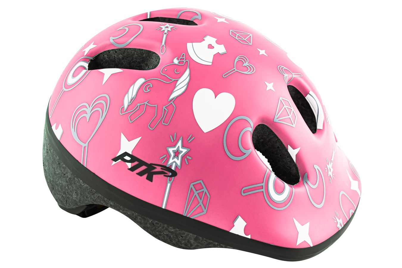 Capacete Ciclista Infantil Baby Unicórnio com regulagem - PTK