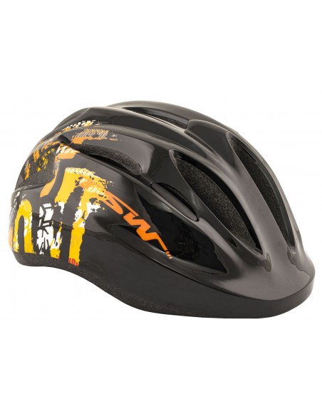 Capacete Ciclista Infantil com LED MTB KIDS New Preto - TSW