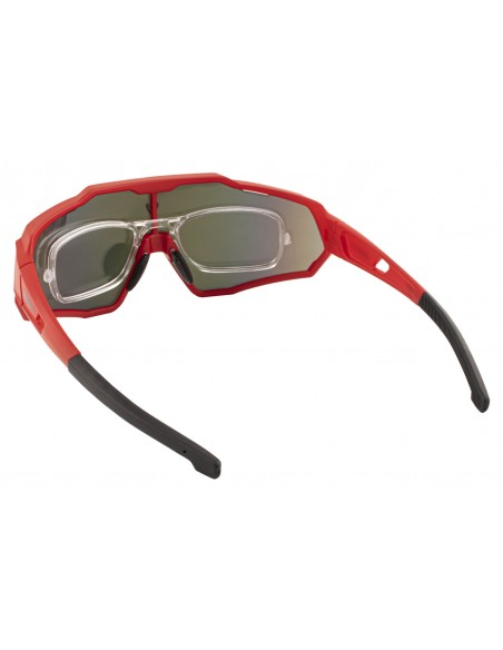 Óculos de ciclismo Veloce 3 lentes vermelho - Marelli