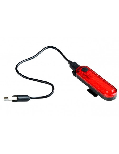 Vista Light Traseiro recarregável USB 10 lúmens vermelho - X-plore
