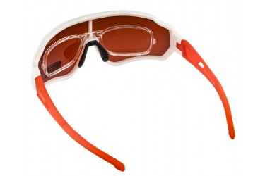 Óculos para ciclistas com lente polarizada Branco/Vermelho - Rockbros 2