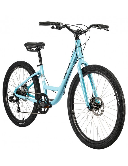 Bicicleta 27,5 Urbana Feminina Azul 7 velocidades Disco Mecânico Venice - Elleven