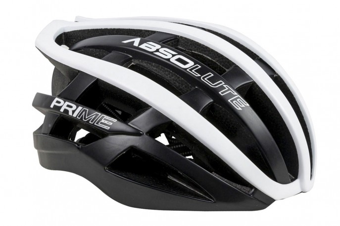 Capacete Ciclista Prime Preto com Branco - Absolute