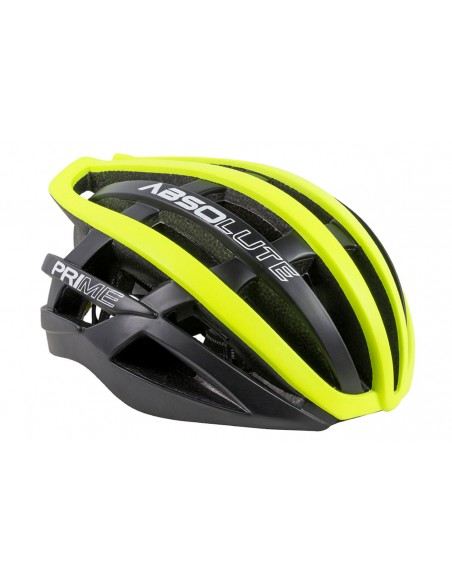 Capacete Ciclista Prime Preto com Amarelo - Absolute