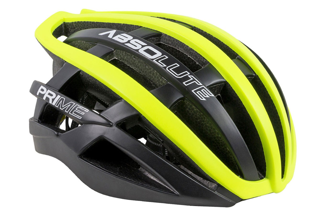 Capacete Ciclista Prime Preto com Amarelo - Absolute