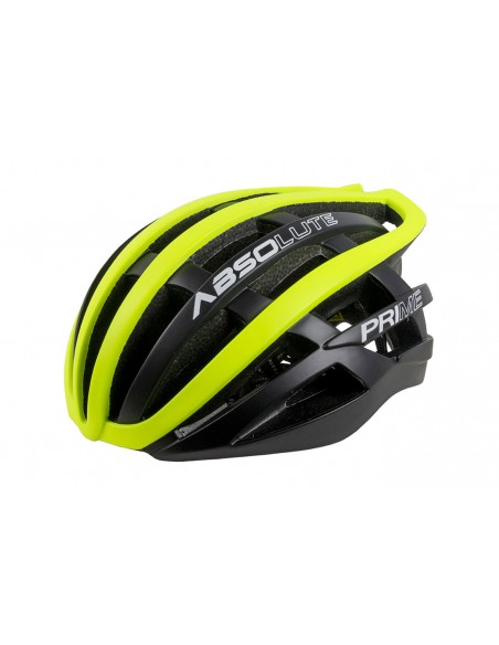 Capacete Ciclista Prime Preto com amarelo - Absolute