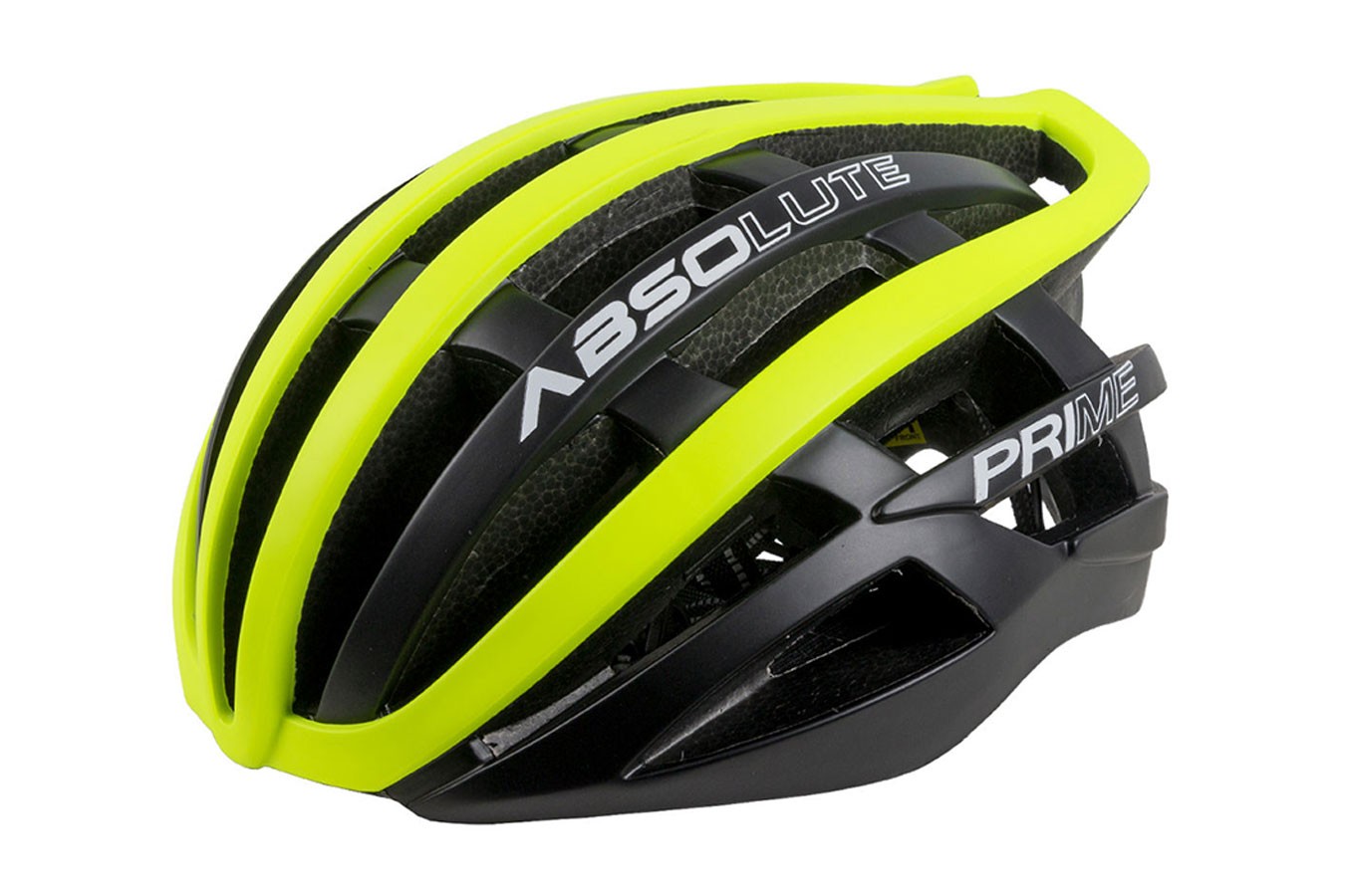 Capacete Ciclista Prime Preto com amarelo - Absolute