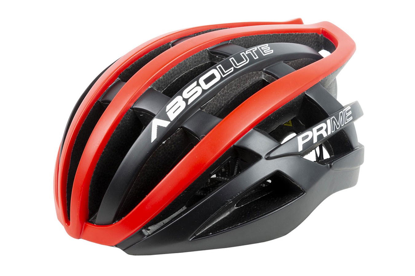 Capacete Ciclista Prime Preto com vermelho - Absolute