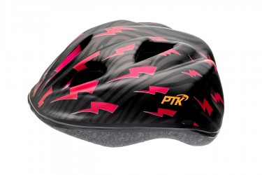 Capacete Ciclista Infantil com regulagem modelo Raio Rosa - PTK