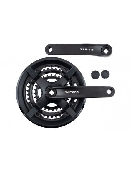 Pedivela Com Engrenagem Tripla 28/38/48 FC-TY301 com Protetor - Shimano