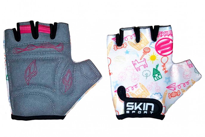 Luva para ciclista infantil aberta Lycra - Skin Sport