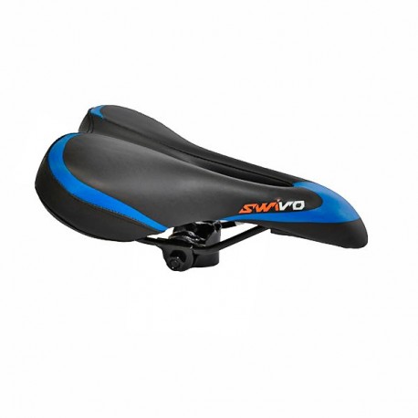 Selim MTB com cavidade preto/azul Swivo