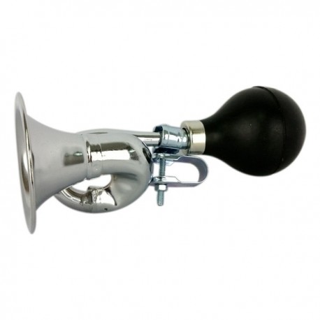 Buzina Trombone Cromada com Pera de Borracha C. Horng