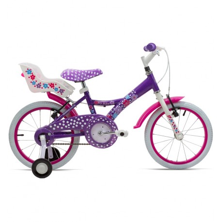 Bicicleta 16 Feminina My Bike Com Porta Boneca Roxa - Tito